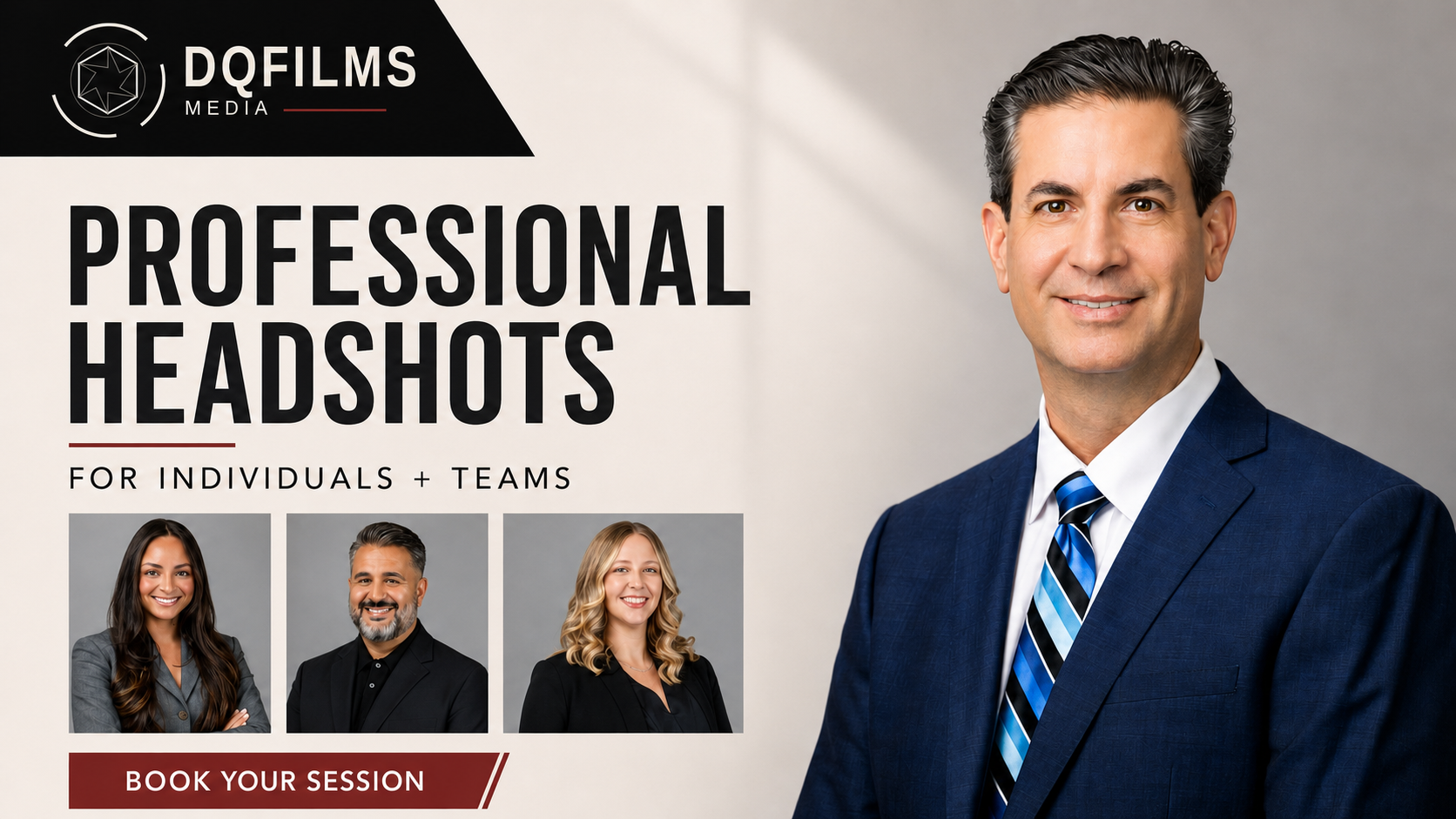 Professional headshots — Portraits / Teams / Brand imagery